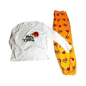 Shein XL Merry Christmas Pajama Set Santa Hat